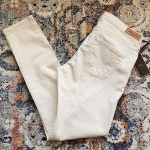 MNG Jeans By Mango Ecru Skinny Jeans Size 8